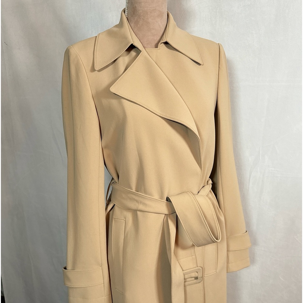 Theory Women’s Coat, Knee Length Beige Coat